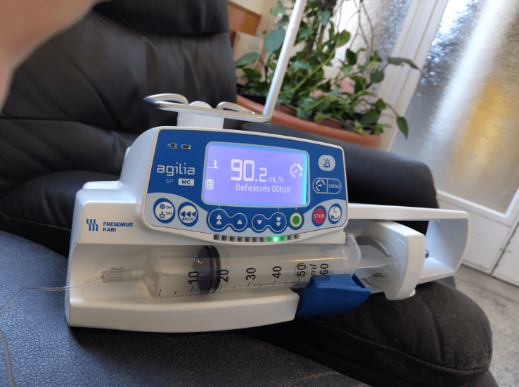 They administer the medication with this machine.